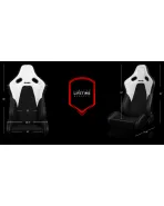 BRAUM Racing Seats Falcon-S Series Sport Seats White / White Stitching PAIR BRAUM Racing Seats Falcon-S Series Sport Seats White / White Stitching PAIR