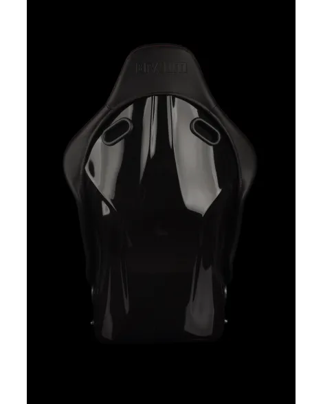 BRAUM Falcon-S Fixed Back Bucket Composite Seat Black Alcantara | Red Stitching Single