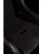 BRAUM Falcon-S Fixed Back Bucket Composite Seat Black Alcantara | Red Stitching Single BRAUM Falcon-S Fixed Back Bucket Composite Seat Black Alcantara | Red Stitching Single