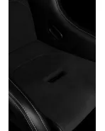 BRAUM Falcon-S Fixed Back Bucket Composite Seat Black Alcantara | White Stitching Single