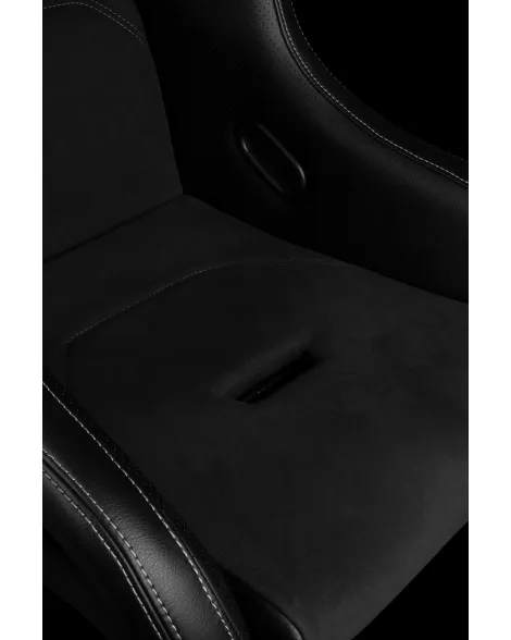 BRAUM Falcon-S Fixed Back Bucket Composite Seat Black Alcantara | White Stitching Single BRAUM Falcon-S Fixed Back Bucket Composite Seat Black Alcantara | White Stitching Single