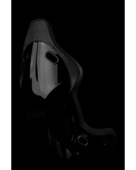 BRAUM Falcon-S Fixed Back Bucket Composite Seat Black Alcantara | White Stitching Single BRAUM Falcon-S Fixed Back Bucket Composite Seat Black Alcantara | White Stitching Single