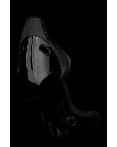 BRAUM Falcon-S Fixed Back Bucket Composite Seat Black Alcantara | White Stitching Single BRAUM Falcon-S Fixed Back Bucket Composite Seat Black Alcantara | White Stitching Single