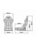 BRIDE STRADIA III Gradation Logo Standard Cushion Silver FRP Shell G71GMF BRIDE STRADIA III Gradation Logo Standard Cushion Silver FRP Shell G71GMF