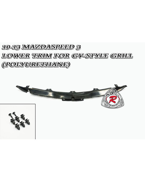 Mazda 3 MPS 10-13 Mazdaspeed 3 Bayson R Motorsports GV-Style Front Grill (Polyurethane) Mazda 3 MPS 10-13 Mazdaspeed 3 Bayson R Motorsports GV-Style Front Grill (Polyurethane)