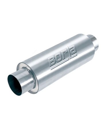 Borla XR-1 Sportsman Racing Muffler 3" Center Inlet / Center Outlet 5" Round x 15" Long Body 20" Overall Length