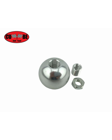 CUBE Speed Red On Silver Billet Gear Shift Knob CUBE Speed Red On Silver Billet Gear Shift Knob