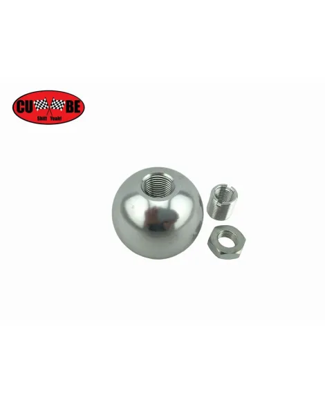 CUBE Speed Red On Silver Billet Gear Shift Knob CUBE Speed Red On Silver Billet Gear Shift Knob
