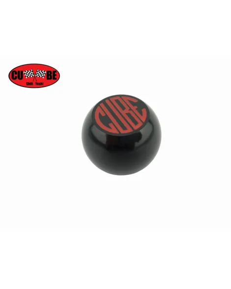 CUBE Speed Red On Black Billet Gear Shift Knob CUBE Speed Red On Black Billet Gear Shift Knob