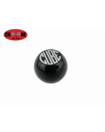 CUBE Speed Silver On Black Billet Gear Shift Knob