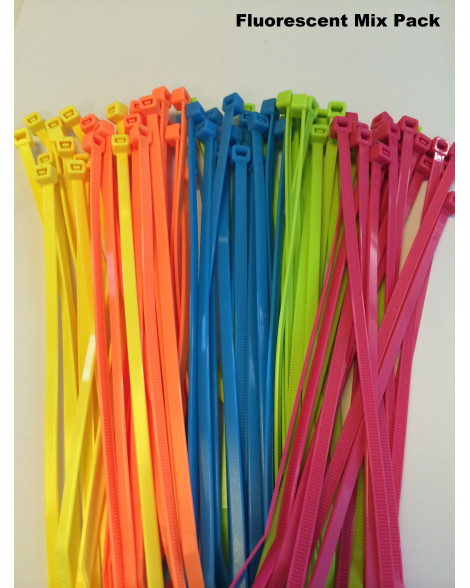 VIP Motorsport fluorescent coloured cable/zip ties