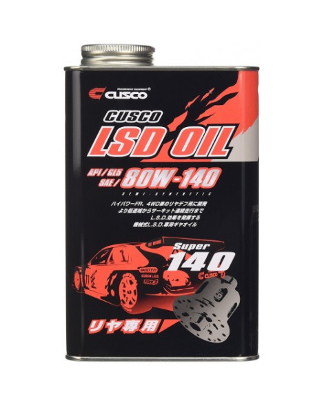 CUSCO Differential LSD Gear Oil API GL5 SAE 80W-140 Super 140 1 Litre CUSCO Differential LSD Gear Oil API GL5 SAE 80W-140 Super 140 1 Litre