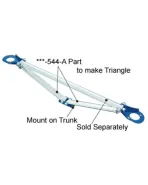 Mitsubishi EVO 7/8/9 VII-IX Cusco Rear Strut Brace Add-on Bar Kit Mitsubishi EVO 7/8/9 VII-IX Cusco Rear Strut Brace Add-on Bar Kit