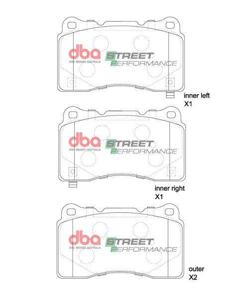 Renault Megane RS 2018 on DBA Street Performance Brake Pads Front Renault Megane RS 2018 on DBA Street Performance Brake Pads Front