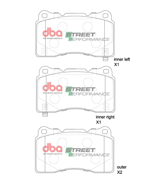 Renault Megane RS 2018 on DBA Street Performance Brake Pads Front Renault Megane RS 2018 on DBA Street Performance Brake Pads Front
