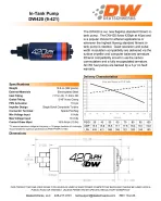 Mitsubishi EVO 8/9 VIII/IX 03-06 DeatschWerks DW420 420lph in-tank fuel pump w/ install kit