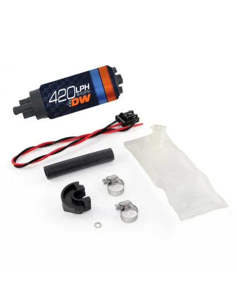 Nissan S14/S15 200SX R33/R34 GTS-T/GT-T Skyline DeatschWerks DW420 420lph in-tank fuel pump w/ install kit Nissan S14/S15 200SX R33/R34 GTS-T/GT-T Skyline DeatschWerks DW420 420lph in-tank fuel pump w/ install kit