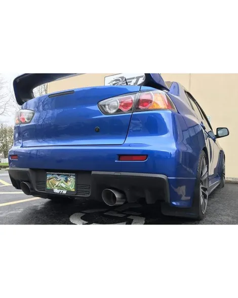 Mitsubishi EVO X 08-16 Extreme Turbo Systems (ETS) V3 Dual Muffler Exhaust System Mitsubishi EVO X 08-16 Extreme Turbo Systems (ETS) V3 Dual Muffler Exhaust System