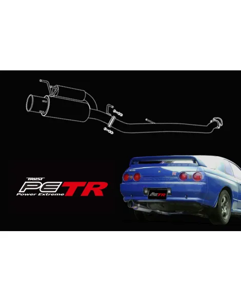 Nissan R32 Skyline GT-R GReddy/Trust Power Extreme TR Cat-Back Exhaust 10127310 Nissan R32 Skyline GT-R GReddy/Trust Power Extreme TR Cat-Back Exhaust 10127310