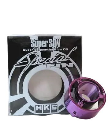 HKS SQV Sequential Blow Off Valve Fin Insert Purple Low frequency type sound