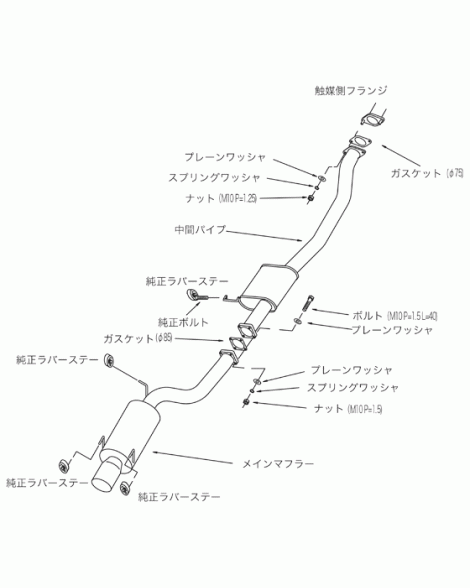 Nissan R32 GT-R Skyline 89-94 HKS Hi-Power409 Exhaust Nissan R32 GT-R Skyline 89-94 HKS Hi-Power409 Exhaust