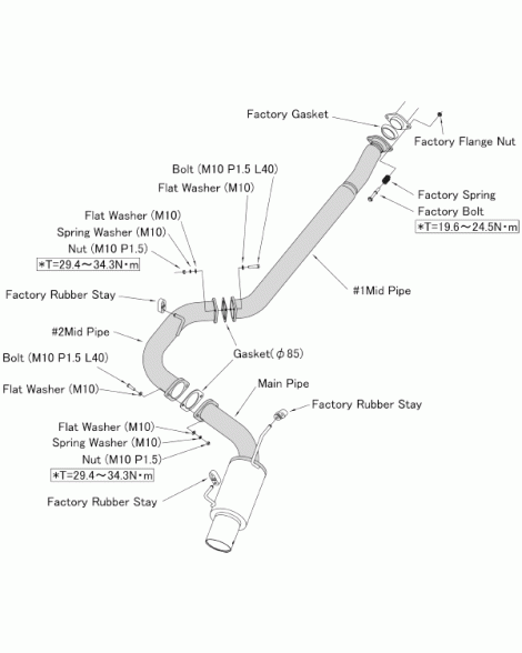 Subaru WRX/STI 08-14 Sedan HKS Hi-Power Single Exit Cat-Back Exhaust Subaru WRX/STI 08-14 Sedan HKS Hi-Power Single Exit Cat-Back Exhaust