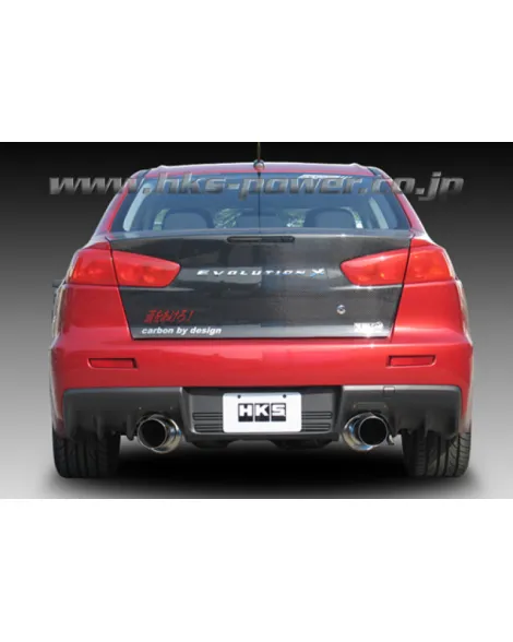 Mitsubishi EVO X 08- HKS Hi-Power Racing Dual Tip Cat-Back Exhaust Mitsubishi EVO X 08- HKS Hi-Power Racing Dual Tip Cat-Back Exhaust
