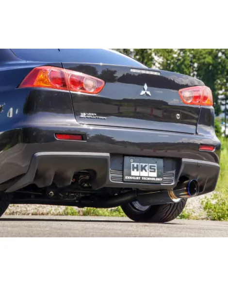 Mitsubishi EVO X 08-16 HKS Hi-Power Single Exit Cat-Back Exhaust