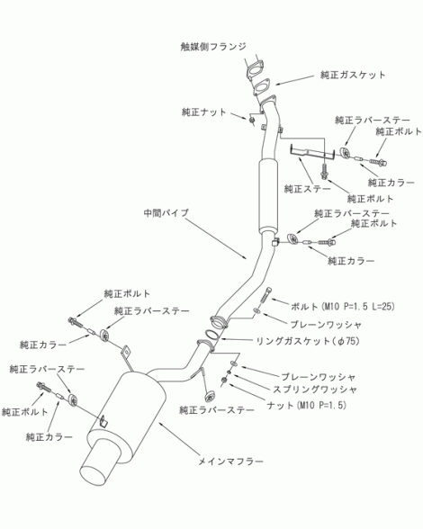 Mitsubishi EVO 4/5/6 HKS Silent Hi-Power Exhaust Mitsubishi EVO 4/5/6 HKS Silent Hi-Power Exhaust