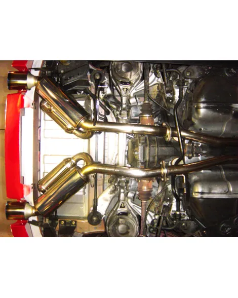 Nissan 350Z Z33 02-07 HKS Full Dual Hi-Power Muffler Exhaust Titanium Tips Nissan 350Z Z33 02-07 HKS Full Dual Hi-Power Muffler Exhaust Titanium Tips