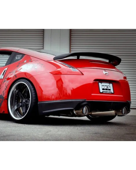 Nissan 370Z Z34 08-21 HKS Full Dual Hi-Power Muffler Exhaust Titanium Tips Nissan 370Z Z34 08-21 HKS Full Dual Hi-Power Muffler Exhaust Titanium Tips