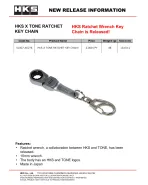 HKS X TONE 10mm Ratchet Key Chain HKS X TONE 10mm Ratchet Key Chain