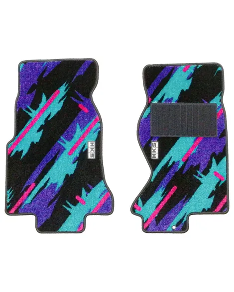 Mitsubishi EVO 7/8/9 VII-IX RHD HKS 50th Floor Mats Front / Rear Set Oil Colour Mitsubishi EVO 7/8/9 VII-IX RHD HKS 50th Floor Mats Front / Rear Set Oil Colour