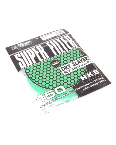 HKS Air Filter Super Power Flow 150mm Replacement Element Mushroom Green