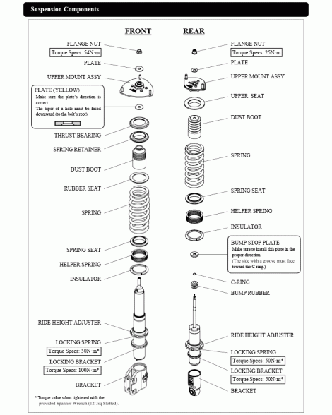 Subaru Legacy BP5/BL5 HKS Hipermax S Suspension Coilover Kit Subaru Legacy BP5/BL5 HKS Hipermax S Suspension Coilover Kit