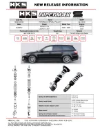 Subaru Legacy BP5/BL5 HKS Hipermax S Suspension Coilover Kit Subaru Legacy BP5/BL5 HKS Hipermax S Suspension Coilover Kit