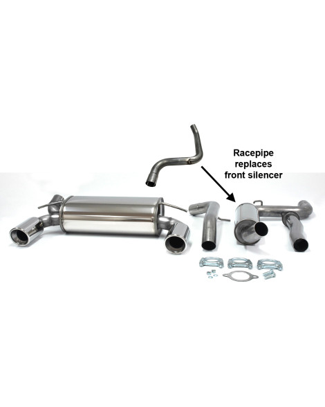 Volvo C30 Turbo 09 Jetex Half System (with racepipe) Volvo C30 Turbo 09 Jetex Half System (with racepipe)