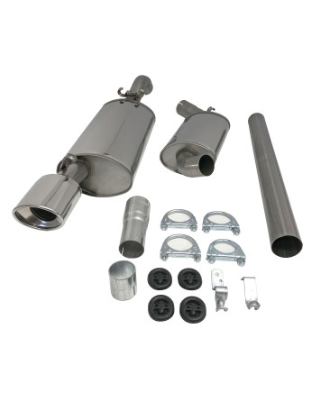 Volkswagen Corrado 16V up to 7/1991 Jetex Half System (non-resonated with racepipe)