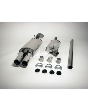 Volkswagen Golf Mk2 8V 9/83-92 Jetex Half System (non-resonated with racepipe)