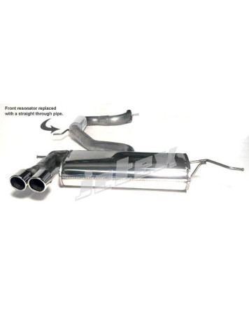 Volkswagen Scirocco Mk3 09+ Jetex Half System (non-resonated with racepipe)
