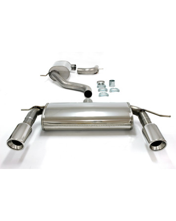 Audi A3 (8P) Petrol Turbo 05+ Jetex Cat Back Exhaust System (Half System - Resonated)