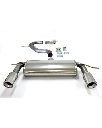 Audi A3 (8P) Petrol Turbo 05+ Jetex Cat Back Exhaust System (Half System - Non-Resonated w/ Racepipe)
