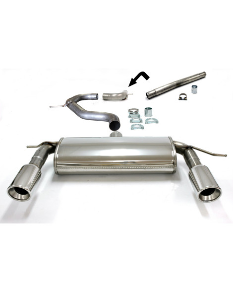 Audi A3 (8P) Diesel Turbo 03+ Jetex Cat Back Exhaust System (Half System - Non-Resonated w/ Racepipe) Audi A3 (8P) Diesel Turbo 03+ Jetex Cat Back Exhaust System (Half System - Non-Resonated w/ Racepipe)