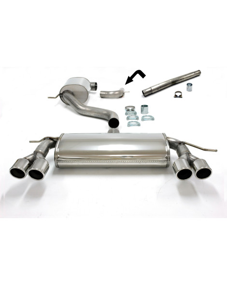 Audi A3 (8P) Diesel Turbo 03+ Jetex Cat Back Exhaust System (Half System - Resonated) Audi A3 (8P) Diesel Turbo 03+ Jetex Cat Back Exhaust System (Half System - Resonated)