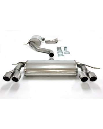 Audi A3 (8P) Petrol Turbo 05+ Jetex Cat Back Exhaust System (Half System - Resonated) 