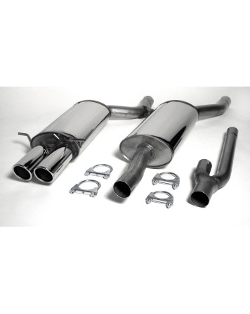 Audi A4 (B5) Quattro 2.4/2.6/2.8/2.5 94-00 Jetex Cat Back Exhaust (Half System - Resonated)
