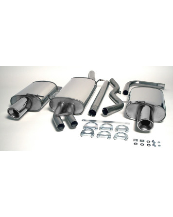 Audi A4 (B6) 2WD Petrol Turbo 01-05 Jetex Cat Back Exhaust (Half System)