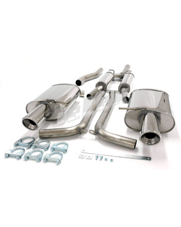 Audi A4 (B6) Quattro Petrol Turbo 01-05 Jetex Cat Back Exhaust (Half System)