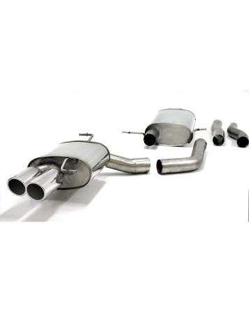Audi A5 Petrol Turbo 2WD/Quattro 06+ Jetex Cat Back Exhaust (Half System - Resonated)