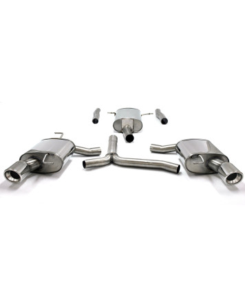 Audi A5 Petrol Turbo 2WD/Quattro 06+ Jetex Cat Back Exhaust (Half System - Resonated)